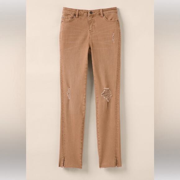 Good Hart Matilda Jane Womens Sandstone Jeans Size 12 Tan Neutral Denim Straight - Picture 1 of 11